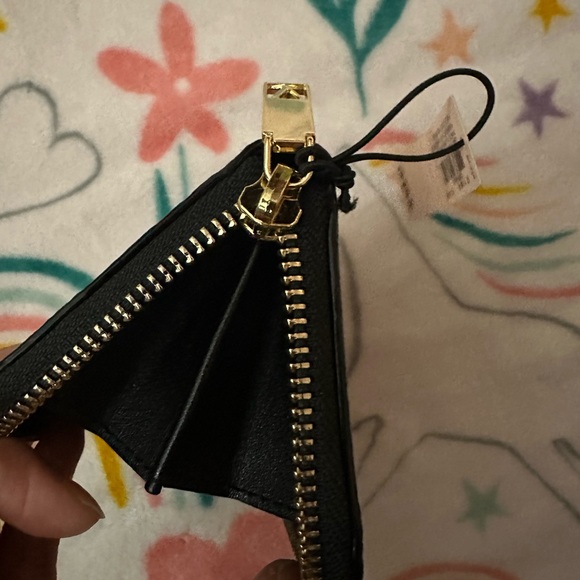 Victoria's Secret Black and Pink Floral Wallet - Picture 5 of 7